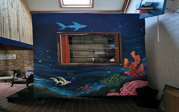 This former coffeebar/ caravan was placed upside down. The door became a window  Ghent, Belgium Up caravan Private room in hostel vacation rental 42137828