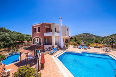 6 Bedrooms, 5 Bathrooms, 2 Private Pools, Magnigicent View.<br />John A-B villas Chania, Greece John A-B Villa, Stalos Chania Crete Entire villa vacation rental 10843448