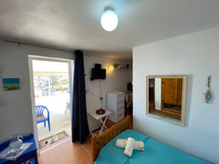 An amazing terrace with unmatched view.The room is small but has a/c and wc and  Chania, Greece La Tarazza di mare Entire loft vacation rental 3296798