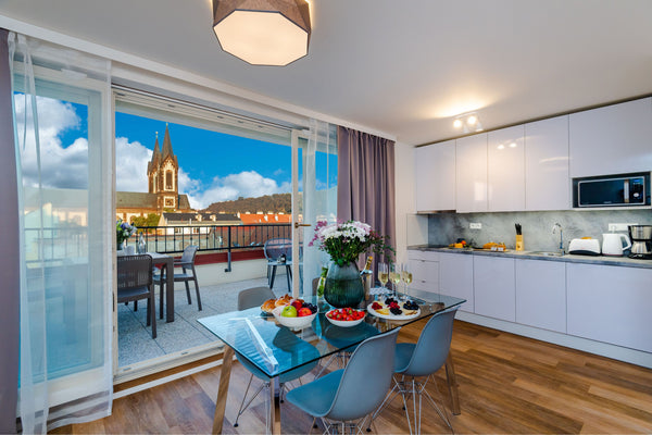 Spacious apartment 10 min away by walk from the Old Town. Could accommodate up t Prague, Czechia Apartment with Terrace and Spectacular View ❤️ Entire rental unit vacation rental 28985871