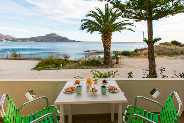 Joanna Studios just 25 meters away from the beach onto a small hill, 700m west f Rethimnon, Greece Joanna's Studio- Amazing sea view apt! Entire rental unit vacation rental 42238657