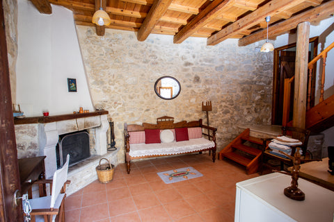 "Agioklima" means honeysuckle. It is a restored traditional cretan stone built h Crete Region, Greece Traditional Cretan House "Agioklima" 2bed Voutes Entire guesthouse vacation rental 14032511