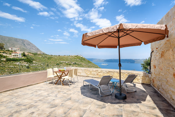 Athena's maisonette is located in the village of Megala Chorafia in Aptera. On a Chania, Greece Athina Maisonette Anemole Entire home vacation rental 34732526