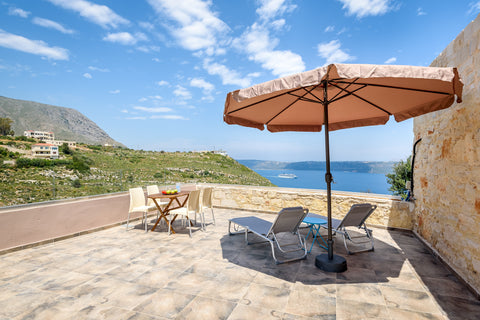 Athena's maisonette is located in the village of Megala Chorafia in Aptera. On a Chania, Greece Athina Maisonette Anemole Entire home vacation rental 34732526