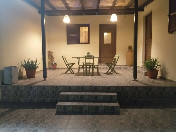 The house has a master bedroom with a double bed, closets, drawers, television,  Rhodes, Greece Galini House Entire home vacation rental 37197029