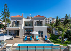 Live a memorable experience in an impressive retreat at the island Of Crete gazi Chania, Greece Brand new villa with Heated pool 200m to the beach Entire villa vacation rental 20177648
