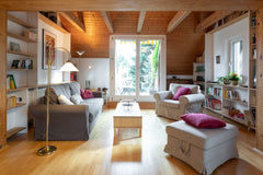 Lichtdurchflutete Dachwohnung: <br />großzügiger Zentralraum, Balkon, Panoramafe Vienna, Austria Große helle Dachwohnung, Grünruhelage, Balkon Entire loft vacation rental 24058689