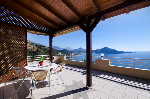 The house is modern and comfortable with all the amenities. The huge terrace has Plakias, Greece Villa Elgini-unique terrace seaview Entire home vacation rental 8425840