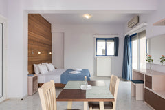 This studio is part of an apartment hotel, Esplanade Apartments. The story of th Chania, Greece Modern apt 10 min walk from beach - Seaview & pool Room in aparthotel vacation rental 24353942