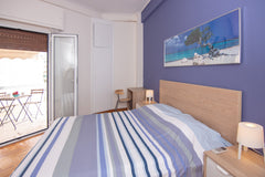 Nice and cozy apartment with huge 100 square meters terrace. Features bedroom, b Athens, Greece Cozy apartment with huge terrace and view Entire rental unit vacation rental 33864433