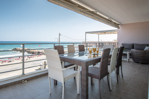 Are you planning to spend your vacation in a quiet, cool, with a wonderful view   White Crystal Beachfront Apartment Entire rental unit vacation rental 51159447