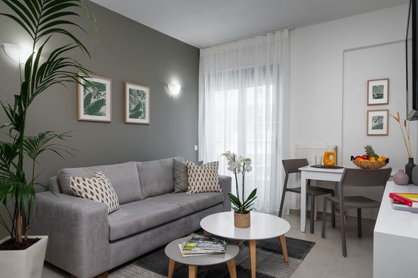 Erato is a brand new, spacious fully furnished apartment. Our lounge, dining roo Rethimnon, Greece Erato Luxury Apartment Entire rental unit vacation rental 35037709