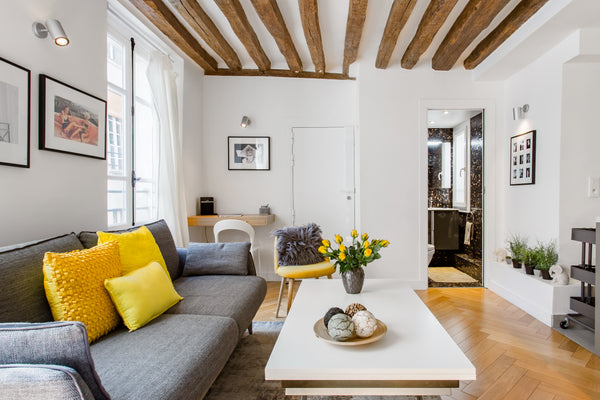 The apartment is 38m2 recently refubished and is very well located, . You can ta Paris, France Unwind at a Chic City Sanctuary with Sunny Yellow Accents Entire rental unit vacation rental 16360812