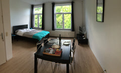 Charming bright & modern studio, fully equipped with new furniture and sunny ter Jette, Belgium Modern Studio w/ terace at Brussels Entire rental unit vacation rental 6315592
