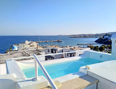 Seaside 2-storey villa with swimming pool, bbq, terrace and jacuzzi; Very close  Athens, Greece Villa Danae with pool, jacuzzi, bbq & terrace Cycladic home vacation rental 10462588