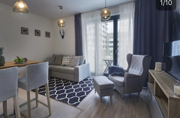 Vítejte v tomto zbrusu novém stylovém bytě v rezidenčním komplexu (10 minut tram Prague, Czechia Nádherný byt Olsanska Entire rental unit vacation rental 645971248302133755
