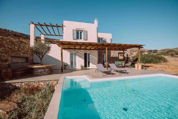 Built in 2019, Anemolia villa has a fresh new appeal, offering simple minimalist Thera, Greece Elysian Villa Ios Entire villa vacation rental 40531933