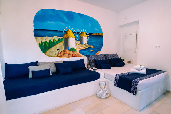 Exactly what you dream of, when you think of a Greek island, in the heart of Par Paros, Greece Casa di Roma Double Budget Room in bed and breakfast vacation rental 17376129