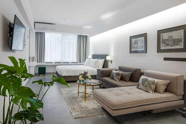 This cozy studio offers a beautiful space of 40 sqm of minimal design in the hea Athens, Greece The Square Six Superior - next to Syntagma Entire rental unit vacation rental 43881373