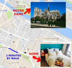 Glamour chic Flat, being close to Notre Dame and La Sorbonne, with fireplace, mo  Glamour Flat with Balcony, Quartier Latin 5e Paris Entire rental unit vacation rental 20171287