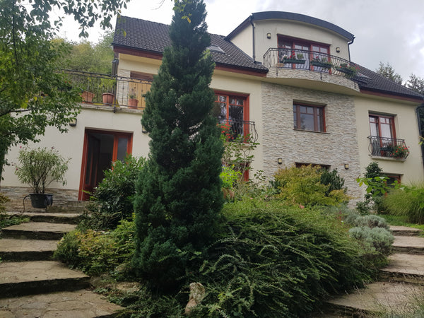 Liebe Gäste,<br />in grünster Umgebung auf der Terasse im Garten sitzend ausatme Vienna, Austria Villa Harmonie Entire rental unit vacation rental 708683215258135263