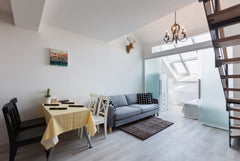 New top floor duplex apartment. Large bay windows with plenty of natural light,  Prague, Czechia 2 bedrooms & 2 bathrooms Center Apt Entire rental unit vacation rental 4882585