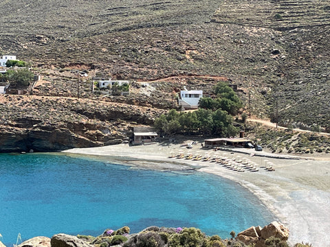 This 60sqm detached House is located 30m from the beautiful sandy Beach Apothike  Cycladic Beach House Cycladic home vacation rental 655058558698393597