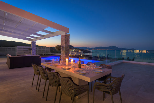The newly built 2018 5 bedrooms Villa Hermes is situated on an unique location i Greece Villa Hermes in Lindos with pool & jacuzzi Entire villa vacation rental 25158742