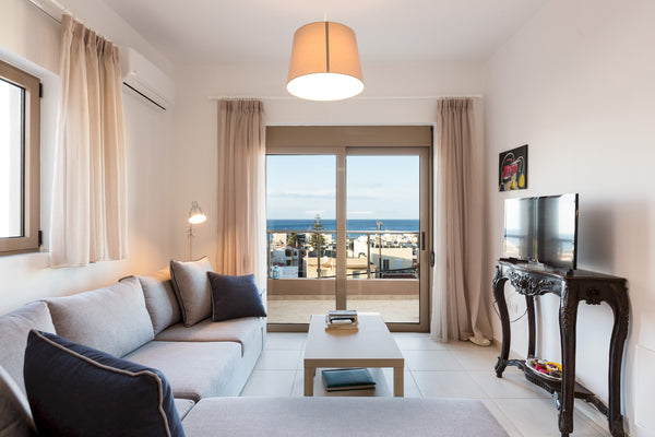 Welcome to our bright and cozy apartment! Please, feel at home! You can relax at Rethimnon, Greece Modern cosy apt, walking distance to the beach! Entire rental unit vacation rental 23452326