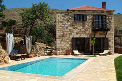 Situated on the top of a small hill, at the edge of a gorge, overlooking the res Rethimnon, Greece Experience villas Katerina sea view Entire villa vacation rental 1796835