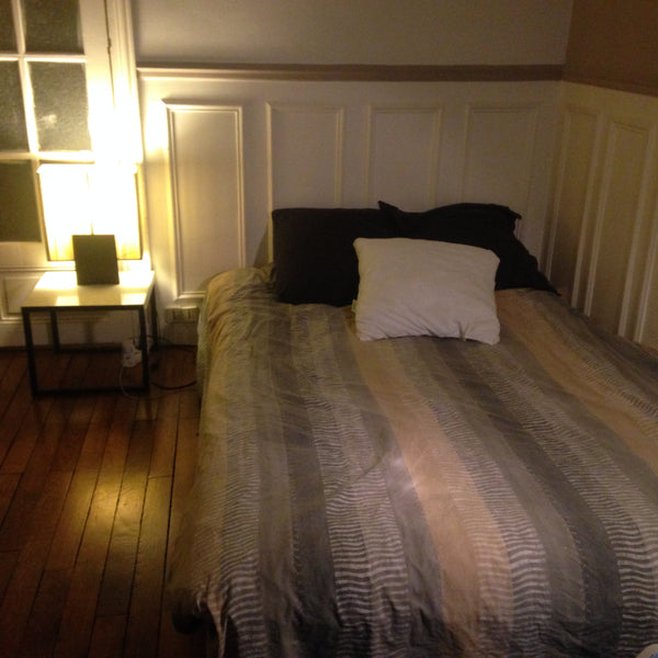 Spatious & cosy room with 1 big bed and wooden floor in 60m2 app. Very lively ne Paris, France Charming Haussmannian Flat Private room in rental unit vacation rental 8871348