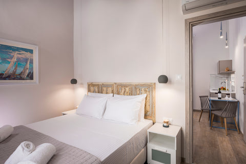 A modern two room apartment, in a classic late 1800 building, 2,5 km from the ce Chania, Greece Camara residence Wild Rose Room in boutique hotel vacation rental 23734808