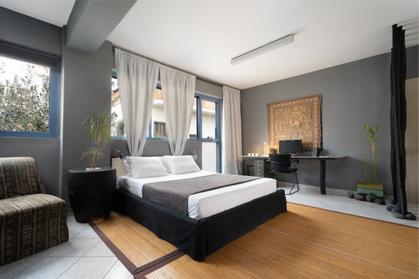 Loft with a modern minimal aesthetic in Kerameikos area in a quiet and safe side Athens, Greece Zen Athens Loft in downtown-Gazi Entire loft vacation rental 7660689