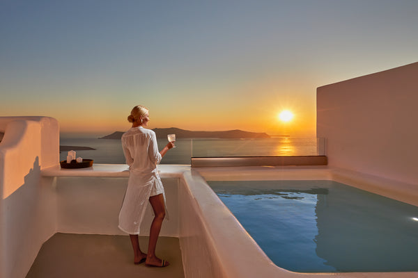 Nestled in Firostefani, a few minutes from the hustle and bustle of Fira, our pr Greece Me & You Cave Suite with heated plunge pool Room in boutique hotel vacation rental 43174100