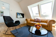 Step into the comfort of this stylish, sun-soaked rooftop apartment, with outsta Vienna, Austria ★Contemporary & Private★ | City Views | ☀Balcony Entire rental unit vacation rental 44249911