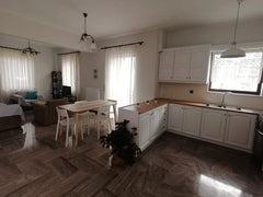 Our unique house is suitable for families and friends. Only 2min. away from a be  Spacious cozy floor apartment 250m from the beach Entire rental unit vacation rental 11922276