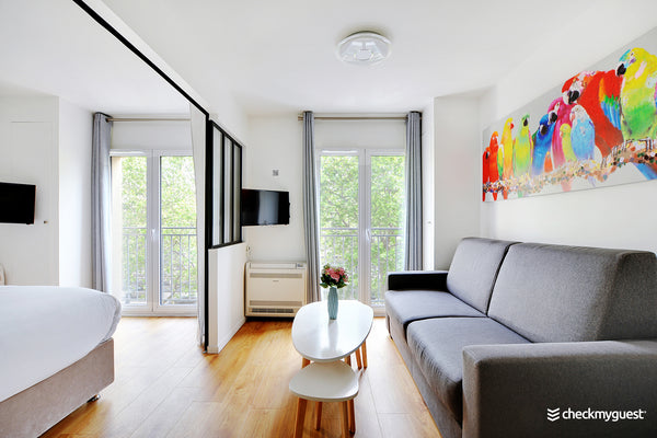 Located in the 18th district, at the foot of the Sacré Coeur, this apartment can Paris, France Cosy apartment 3 - Sacrée Coeur / Montmartre Entire rental unit vacation rental 28355084