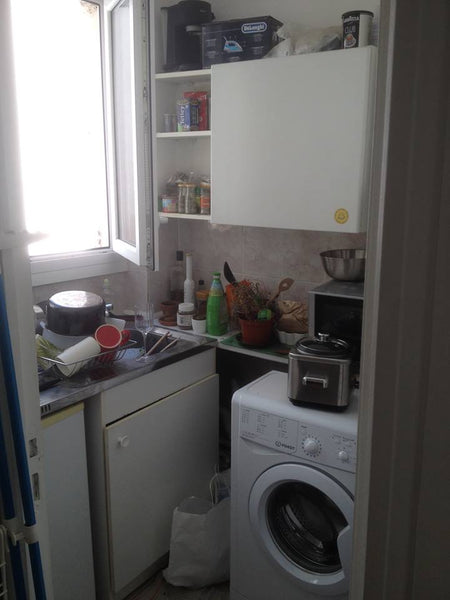 I propose a bed (mine in this case), I sleep on the ground Paris, France chambre paris 11eme Shared room in rental unit vacation rental 19659553