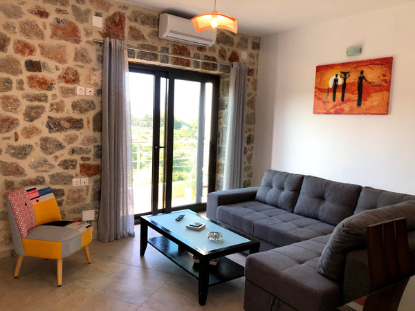 Hello, <br />we are Maria and Manos, hosts of the Oikia Stone House, and we are  Greece Oikia Stone House in seaside Kalo Chorio Entire home vacation rental 50357643