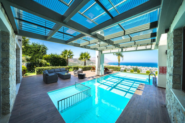 A modern villa in Kissamos, your view to Crete Island. Step through the line whe Chania, Greece Aimy Seaview Villa in Kounoupitsa, Chania Crete Entire villa vacation rental 15061239