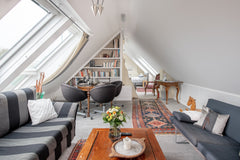 A renovated, mansard-roof studio offers the best of Vienna's famed 19th century- Vienna, Austria Vienna-Hights- Mansard Studio with Stunning Views of Vienna Entire loft vacation rental 9753169