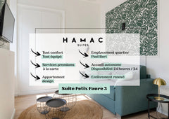 Welcome to this superb apartment ideally located, fully equipped and bright whic Lyon, France Hamac Suites - Le Felix Faure III - 2 people Entire rental unit vacation rental 702113782054081127