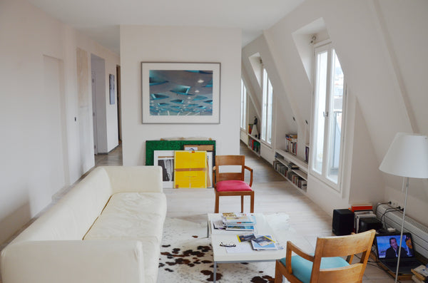 Immeuble de 1890.Appartement d'architecte au 6ème étage avec ascenseur, sous les Paris, France Paris, Rue de Poissy sous les toits Entire rental unit vacation rental 9700782