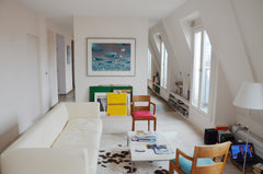 Immeuble de 1890.Appartement d'architecte au 6ème étage avec ascenseur, sous les Paris, France Paris, Rue de Poissy sous les toits Entire rental unit vacation rental 9700782