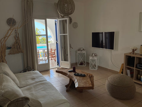 Acoya Summer home with size 100 sm is located 300 sm from the beach with view ei Paros, Greece Acoya Summer Home Entire guest suite vacation rental 44217709