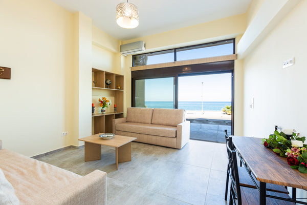 ONE apartment is a modern and spacious ground floor apartment, just 20 m from th Rethimnon, Greece ONE - Beachfront Apartment Entire rental unit vacation rental 546820216571903298