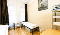 Ideal for the lone or duo travelers, our twin room has 2 comfy single beds, a wr  Twin Room with Shared Bathroom Private room in hostel vacation rental 42732366