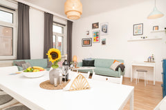 Only four-minutes away from Nußdorfer Straße, a bright and modern furnished apar Vienna, Austria Spittelau Chillout Lounge Top 38 Entire serviced apartment vacation rental 38007850