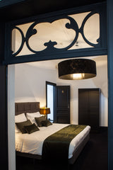 An elegant bedroom with an en-suite bathroom, this room is still equipped with i  B in Antwerp-your luxurious getaway in Antwerp! Room in hotel vacation rental 38281744