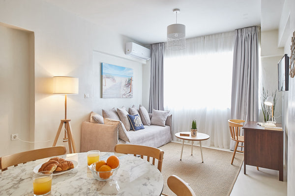 Uber-centrally located in the heart of historical Athens, this 2019 utterly reco Athens, Attica, Greece 🏖  1BDR-Minutes from Acropolis with Aegean touch! Entire serviced apartment vacation rental 35076939
